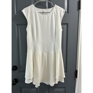 Lululemon Everlux Mesh-Back Tennis Dress White/Ivory Size 12